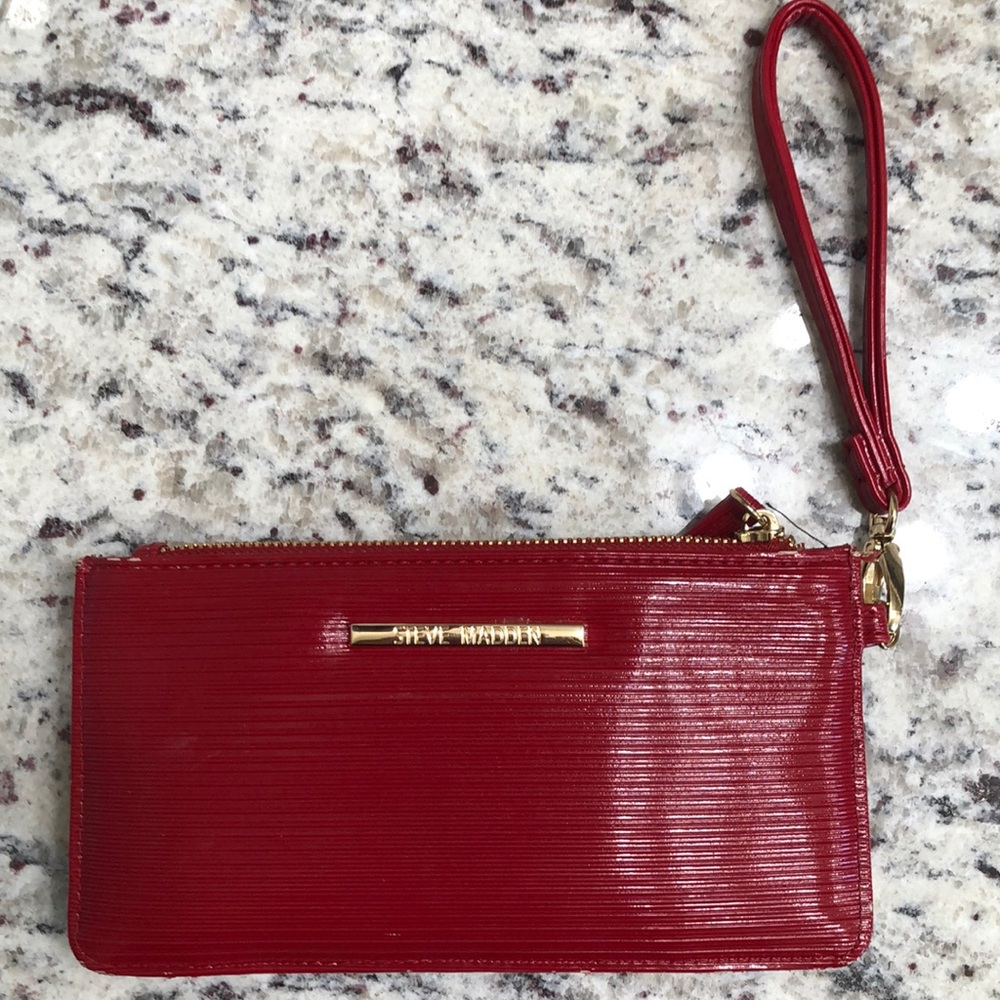 Red Steve Madden Wristlet/Wallet